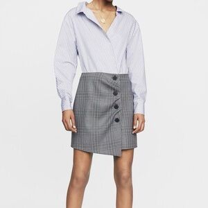 NWT Maje Stylish Gray Plaid Dress